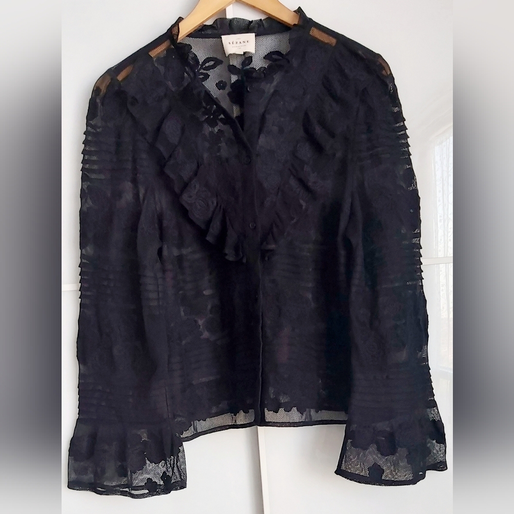 Sezane "Nele" Black Top